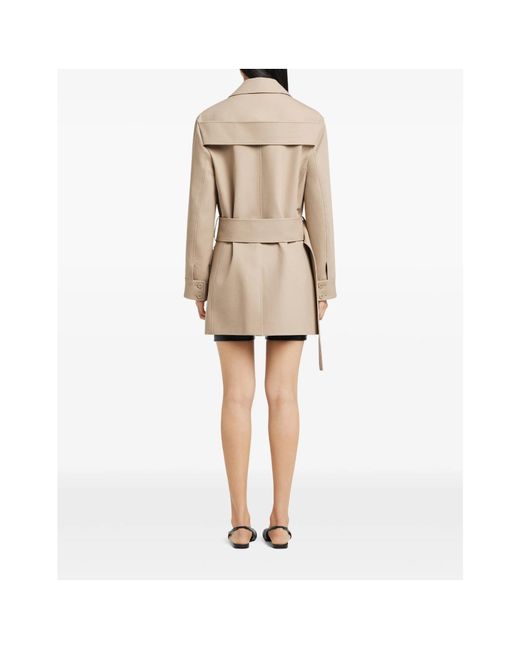 Courreges Natural Courrèges Utility Belted Coat for men
