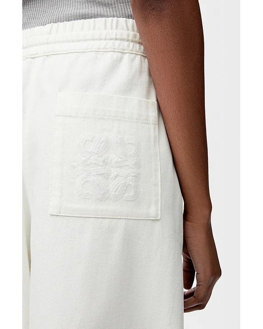 Loewe White Cropped Trousers