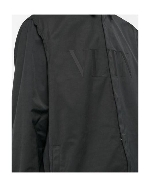 Valentino Black Buttoned Long-Sleeved Jacket for men