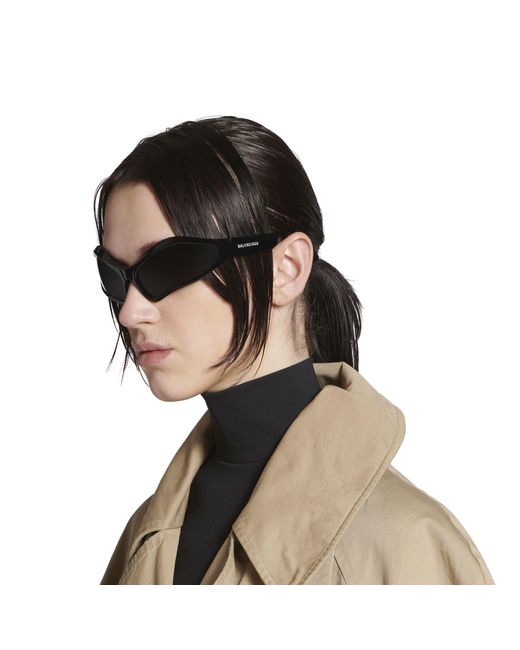 Balenciaga White Eyewear Oval Frame Sunglasses