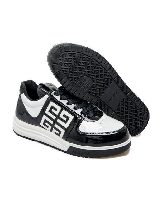 Givenchy Black G4 Round Toe Low-Top Sneakers