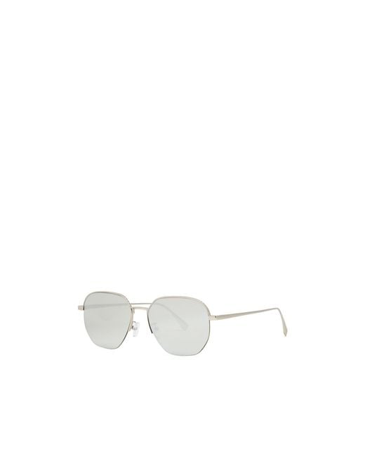 Fendi White Square-Frame Sunglasses