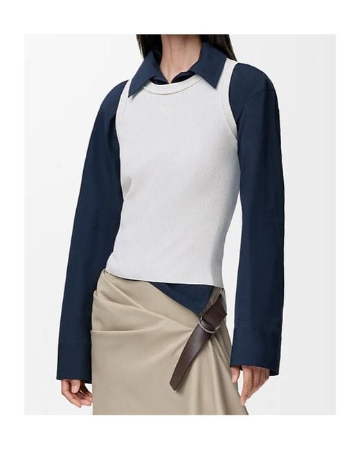 Loewe White Anagram Tank Top