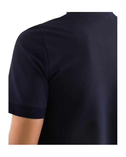 Dolce & Gabbana Blue Mc Piquet Crest Polo Shirt for men