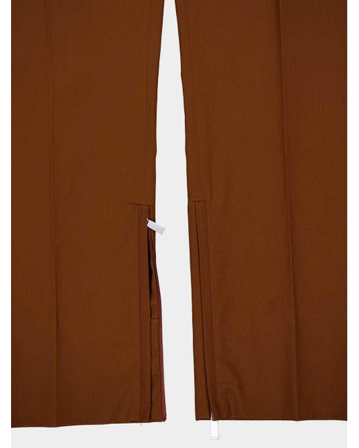 Off-White c/o Virgil Abloh Brown High Waist Straight Leg Pants for men