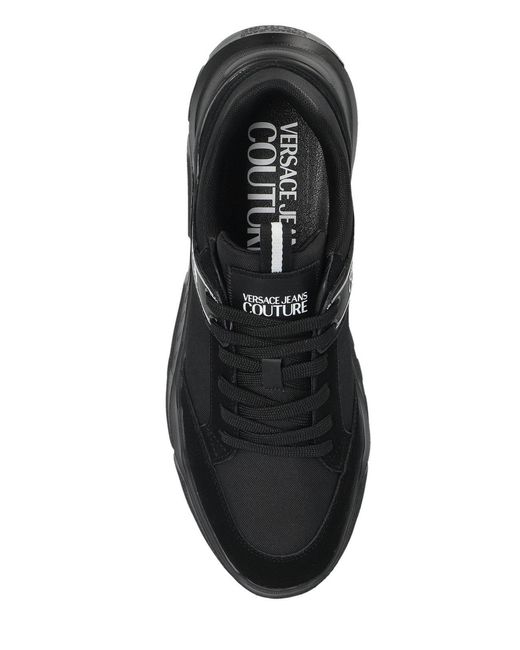 Versace Jeans Black Couture Chunky Sole Sneakers for men