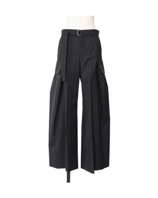 Sacai Blue Belted Mcargo Pockets