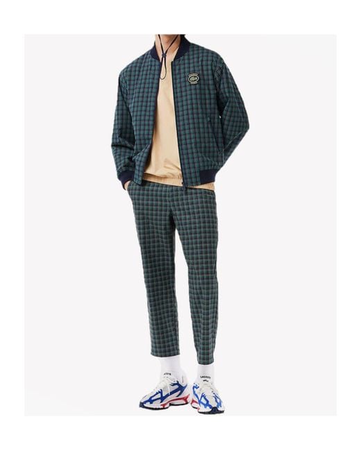 Lacoste Blue Plaid Jacket for men