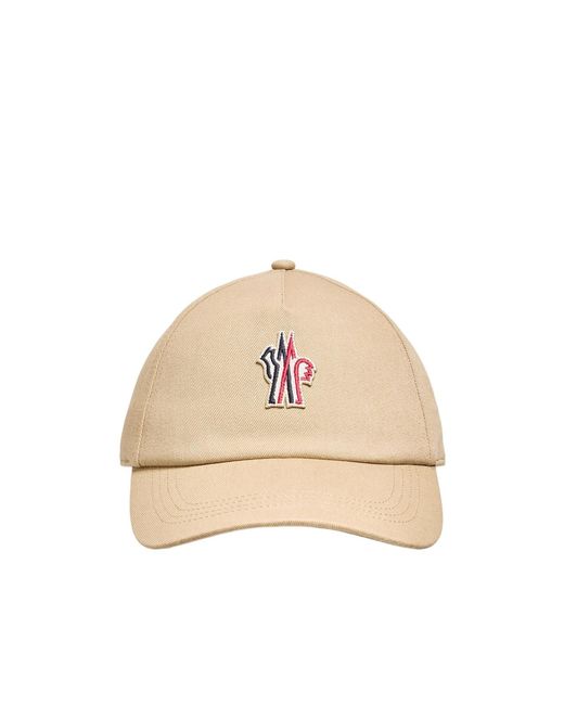 Moncler Natural Grenoble Logo Baseball Cap for men