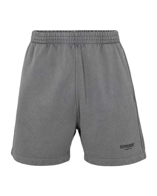 Represent Gray Loose Shorts for men