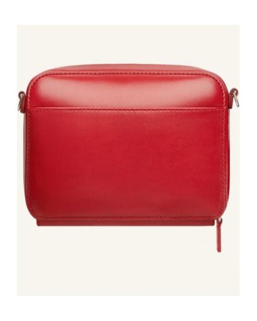 Courreges Red Courrèges Cloud Logo Plaque Chained Shoulder Bag