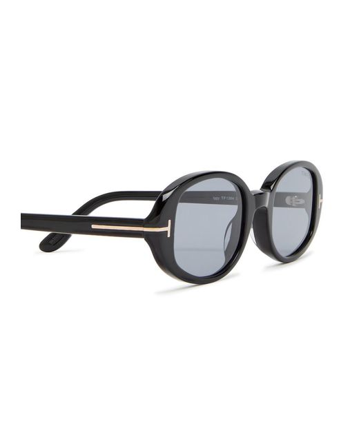 Tom Ford White Oval-Frame Sunglasses