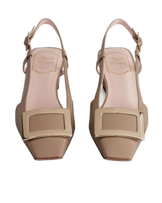 Roger Vivier Multicolor Belle Vivier Buckle Slingback Pumps