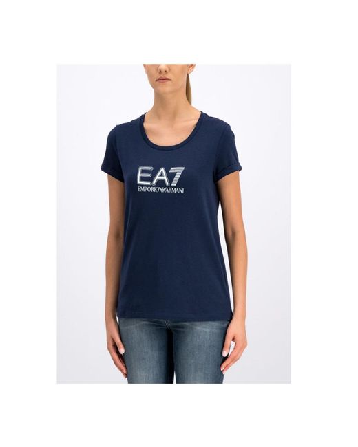 EA7 Blue Logo T-Shirt