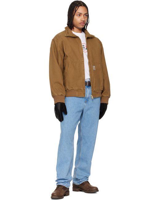 Carhartt Blue Smith Button-Down Jeans Pants for men
