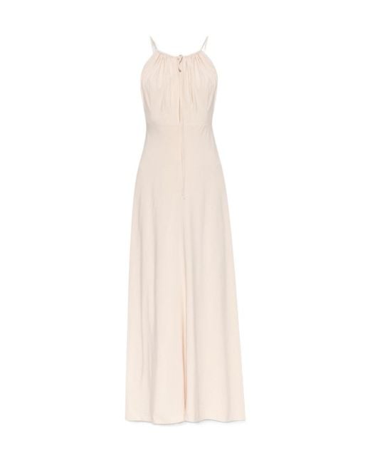 Totême  White Totême Cut-Out Detailed Sleeveless Maxi Dress