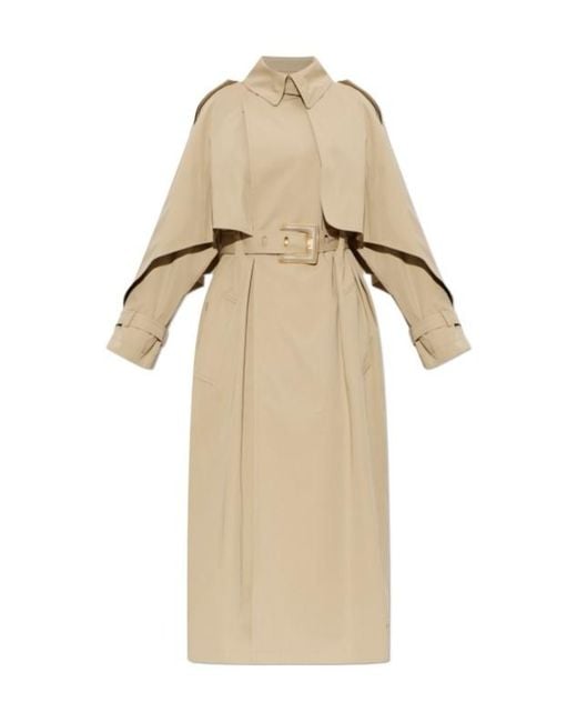 Balmain Natural Belted Trench Coat