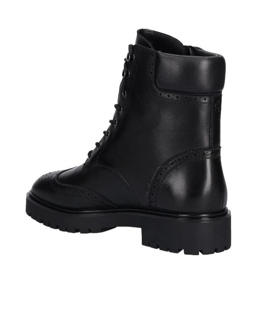 Ralph Lauren Black Lace-Up Ankle Boots