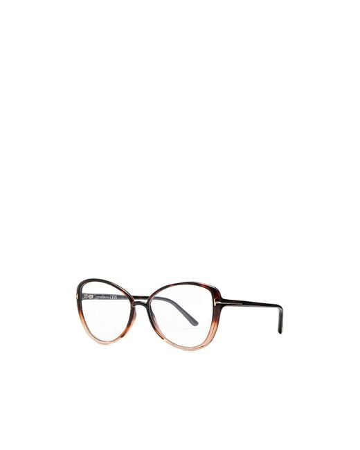 Tom Ford Metallic Oversized Optical Glasses
