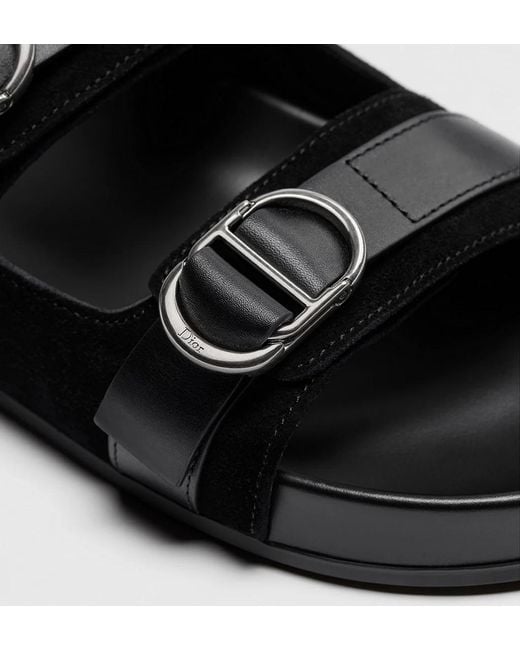 Dior Black Round-Toe Slippers for men