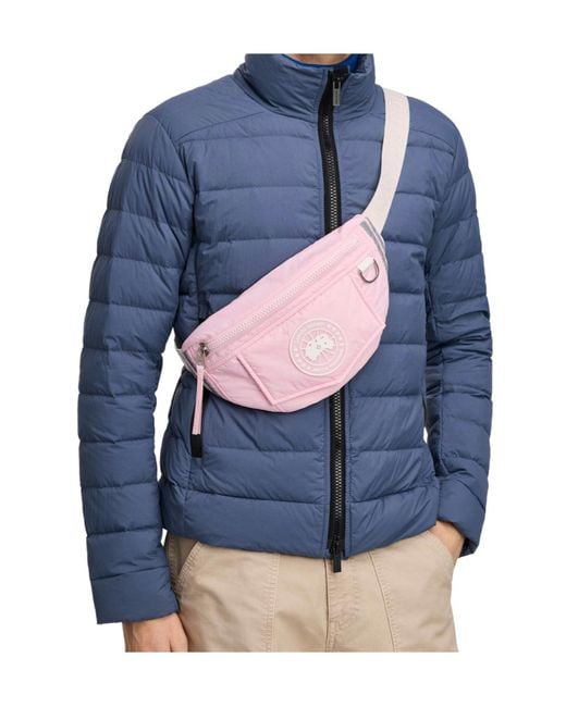 Canada Goose Pink Enduraluxe Logo-Patch Belt Bag for men