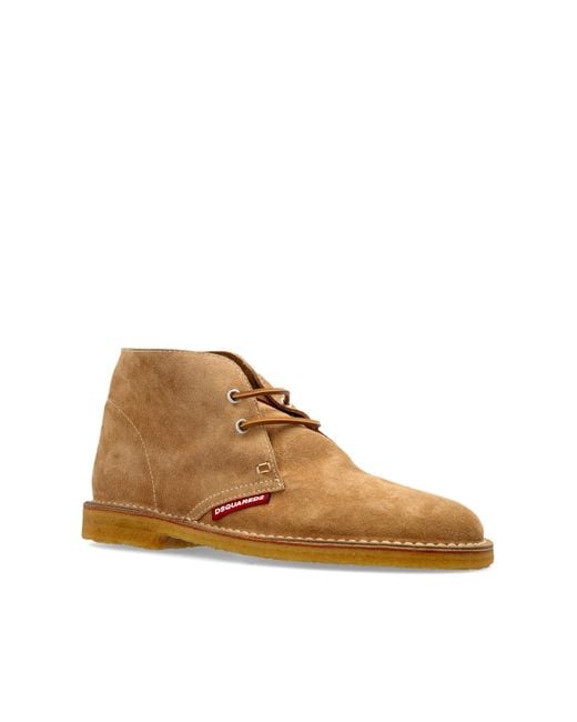 DSquared² Brown Neoclassic Lace-Up Boots for men