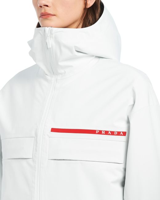 Prada White Gore-Tex Pro Padded Jacket