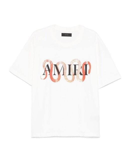 Amiri White Print T-Shirt for men