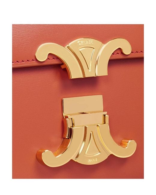 Céline Red Shoulder Bag Triomphe