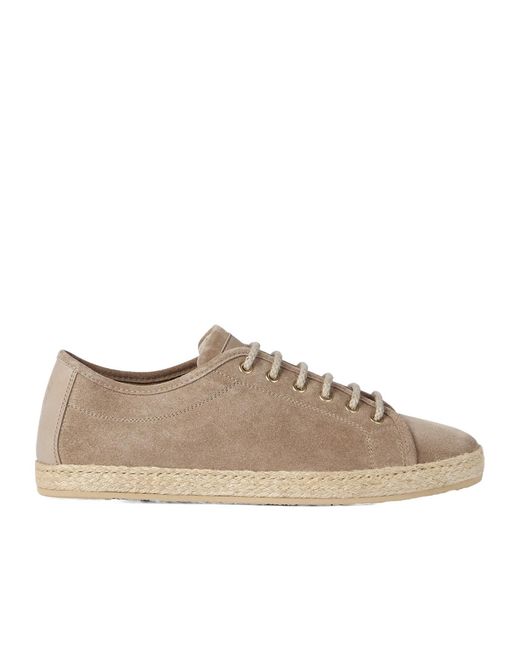 Brunello Cucinelli Brown Reversed Rope Insert Derbys for men