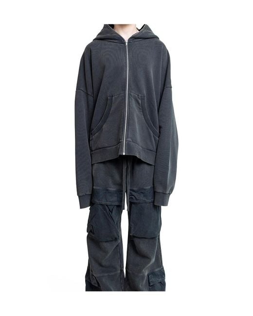 Entire studios Black Eternal Zip Hoodie for men