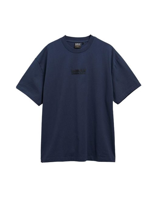Barbour Blue Logo Short-Sleeve T-Shirt for men