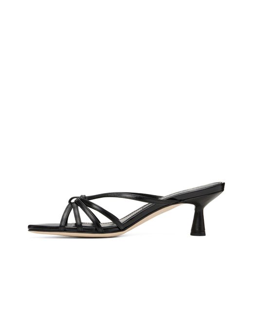 Aeyde White Abby Low Heel Mules