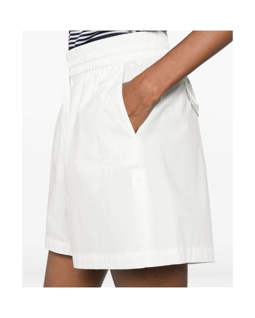 P.A.R.O.S.H. White Elasticated Shorts