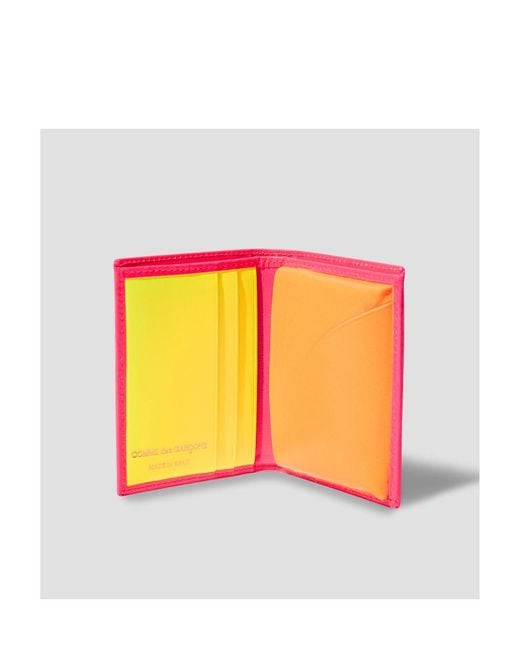 Comme des Garçons Pink Folding Wallet for men