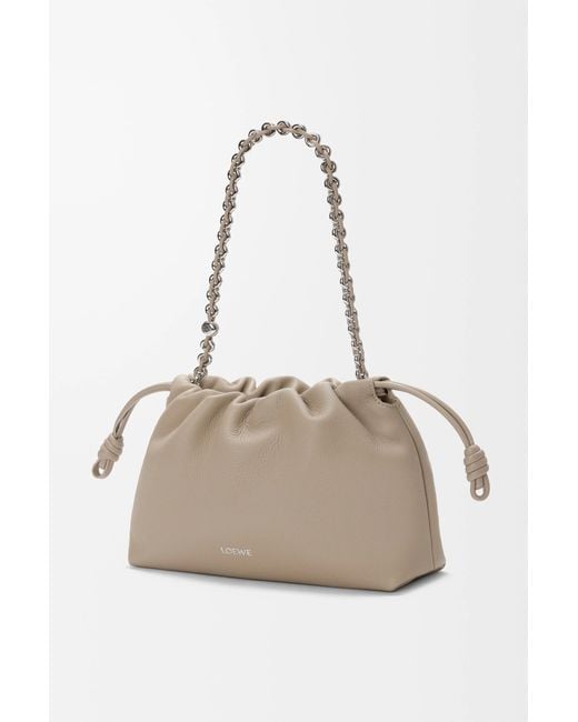 Loewe Gray Flamenco Medium Shoulder Bag
