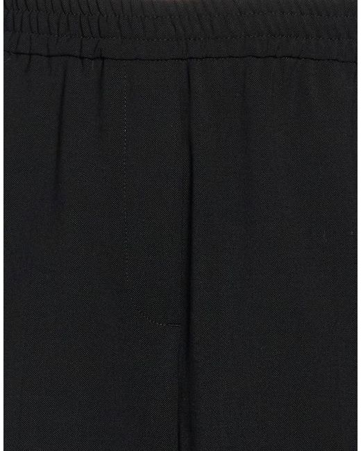 Weekend by Maxmara Black Minimalist Solid-Color Loose Pants
