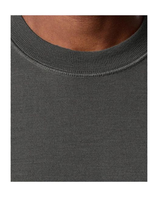 Stone Island Gray Compass Patch Crewneck Jumper for men