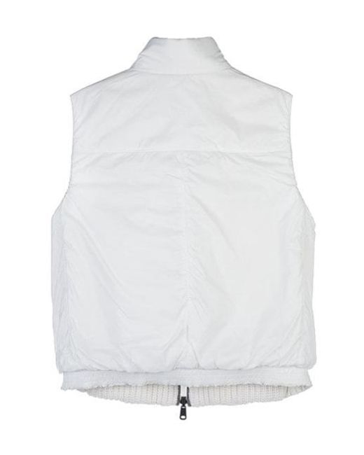 Brunello Cucinelli White Sleevless Double-Sided Vest