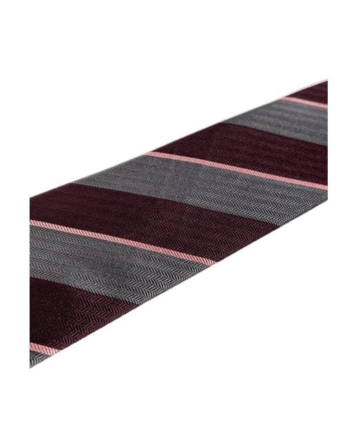 Paul Smith Purple Herringbone Stripe Tie for men