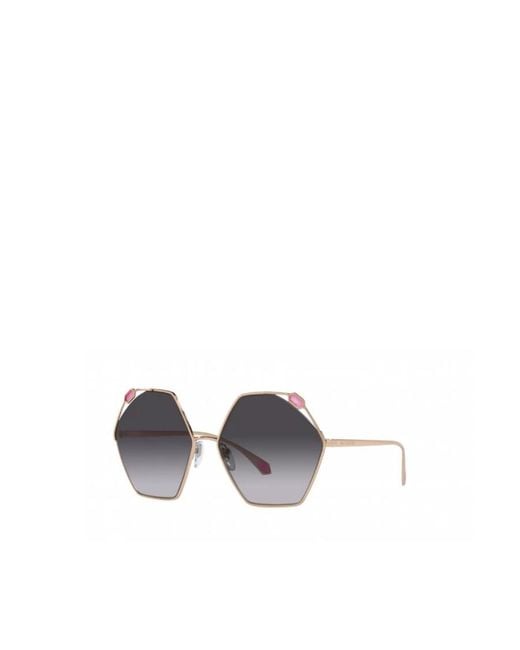BVLGARI Gray Logo Sunglasses