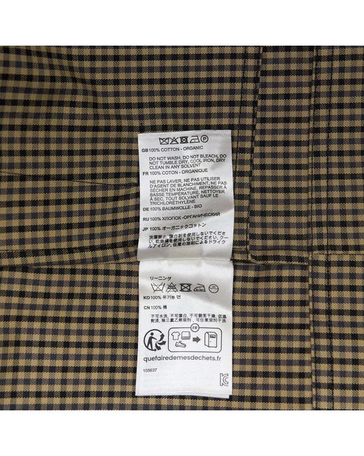 Totême Green Totême Double Breasted Oversized Check Coat