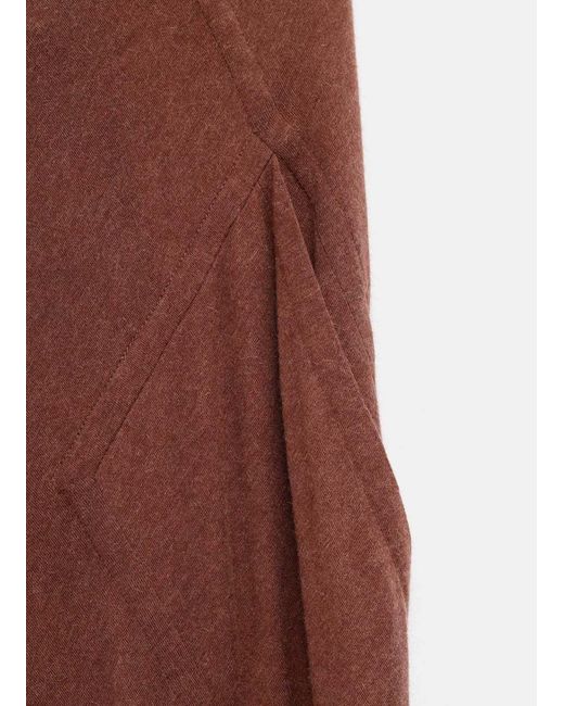 Rick Owens Brown Pocket Trousers