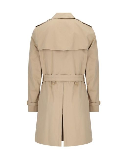 Burberry Natural Double-breasted Trench Coat for men