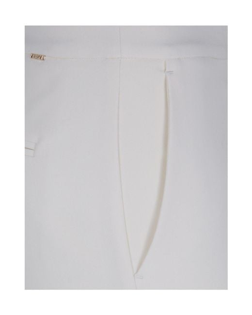 Twinset Gray Madreperl Straight-Leg Pants