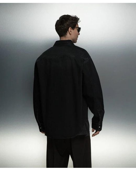 Vetements Black Denim Shirt for men