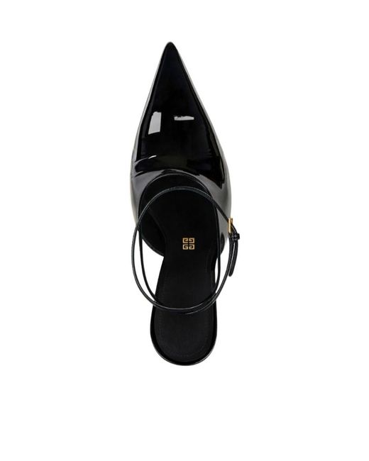 Givenchy Black Slingback Pointed-Toe Pumps