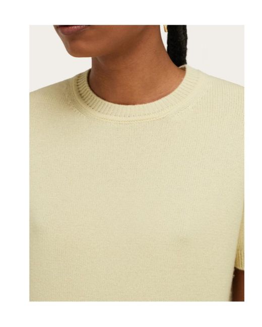 Ferragamo White Cashmere T-Shirt