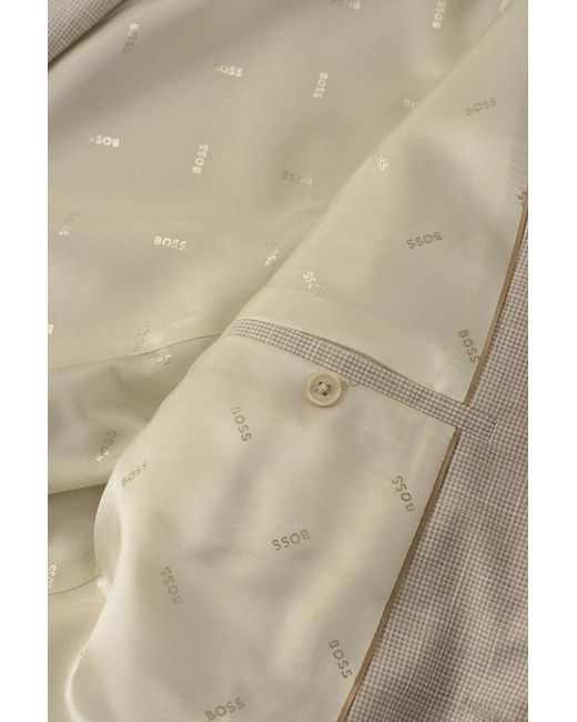 Boss Natural Single-Breasted Blazer for men