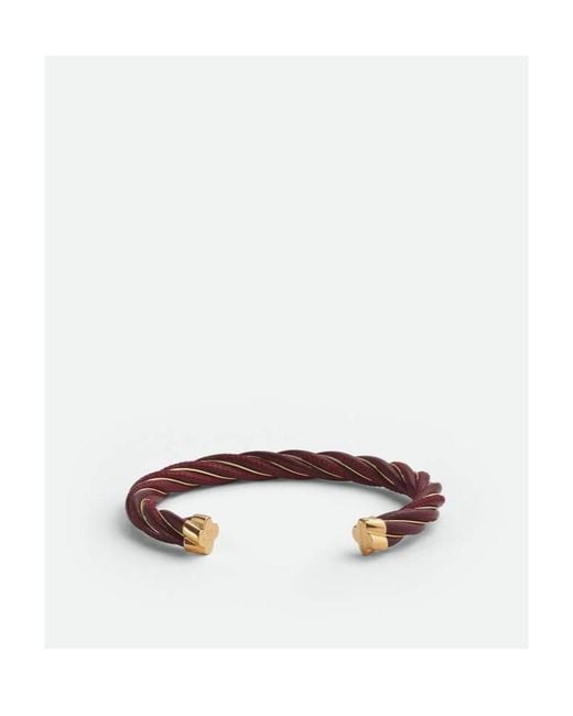 Bottega Veneta Metallic Twist Cuff Bracelet